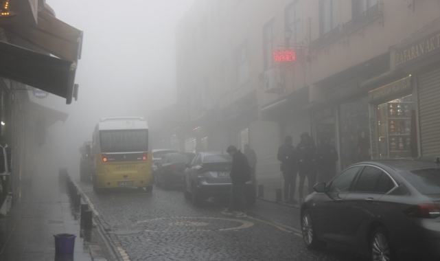 Mardin'de yoğun sis