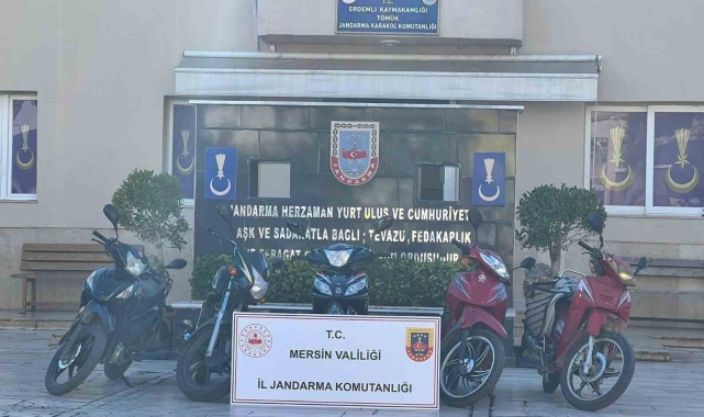 Mersin Erdemli'de motosiklet hırsızı yakalanıp tutuklandı
