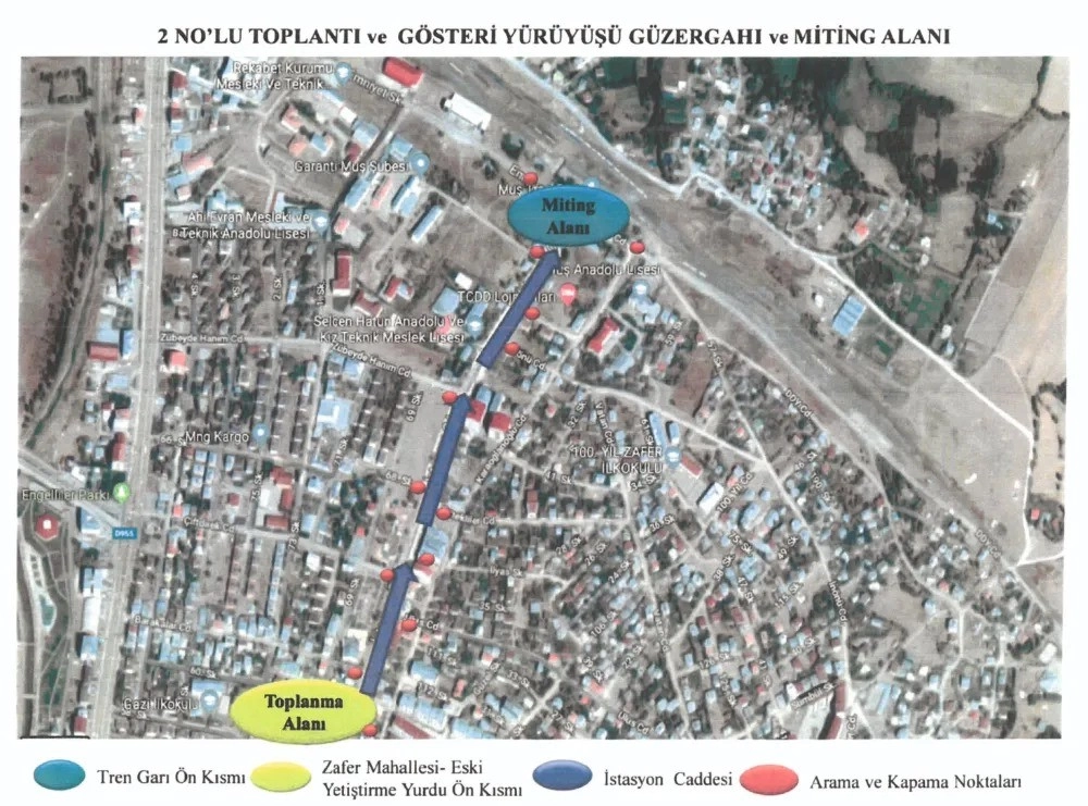 Muş Valiliği toplantı ve gösteri yürüyüşleri güzergahı hakkında duyuru yayımladı mus valiligi toplanti ve gosteri yuruyusleri hakkinda duyuru yayimladi 9056