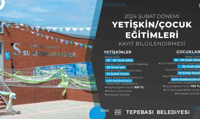 Mustafa Kemal Atatürk Spor Tesisleri'nde şubat ayı kayıtları başladı