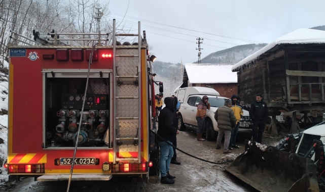 Ordu'da ev yangını: 1 ölü
