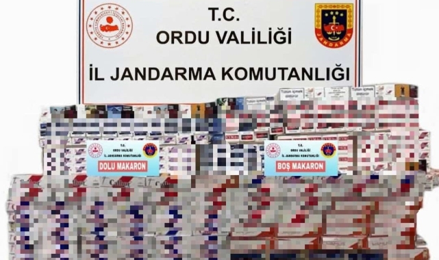 Ordu'da kaçak tütün mamulleri operasyonu