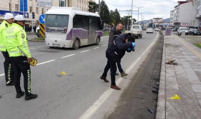 Ordu'da ticari taksinin çarptığı 2 kadın ağır yaralandı