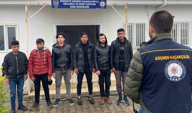 Osmaniye'de 6 düzensiz göçmen yakalandı