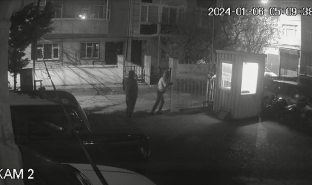 Otoparktan önce kontak anahtarları ardından araçları çaldılar: O anlar kamerada