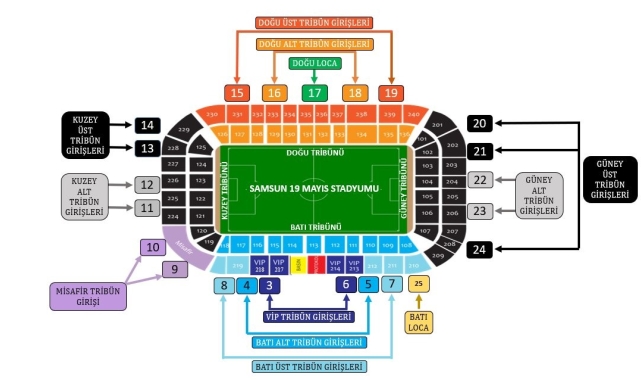 Samsunspor - Galatasaray maçı öncesi Samsun İl Emniyet Müdürlüğü'nden açıklama