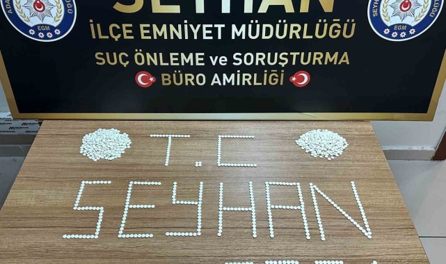Seyhan polisi, oyuncak "Pelüş ayı" içerisinden uyuşturucu hap ele geçirdi