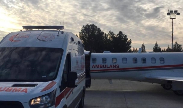 Siirt'te ambulans uçak, 40 günlük bebek için havalandı