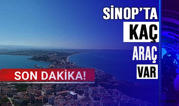 SİNOP'TA Kİ İŞTE ARAÇ SAYISI