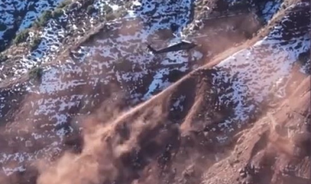 Şırnak'ta kayalıklardan düşen çoban askeri helikopterle kurtarıldı
