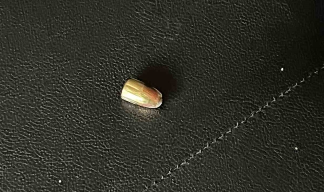 Söke'de yorgun mermi çatıyı deldi