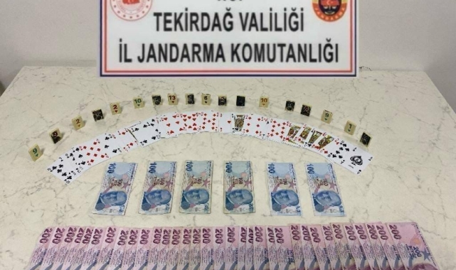 Tekirdağ'da kumar operasyonu