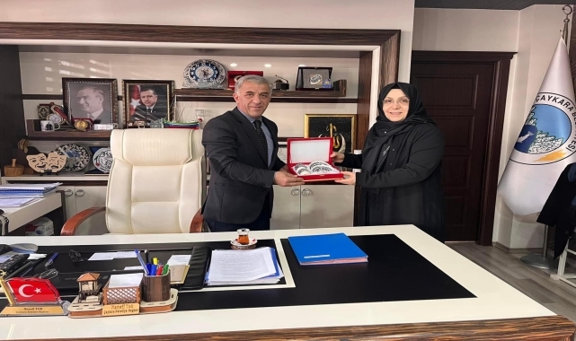 Türk Kızılay Trabzon Şube Başkanı Yıldırım'dan, Çaykara Belediyesi'ne ziyaret