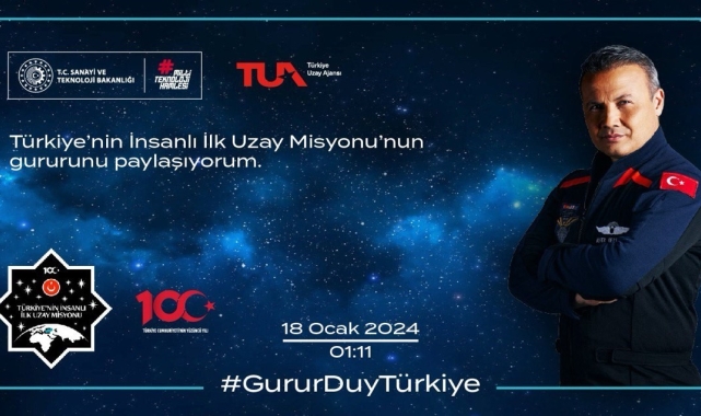 Türkiye'nin insanlı ilk uzay misyonu için hatıra bileti