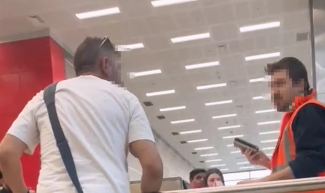 Yanlış perona giren yolcu havalimanı bir birine kattı
