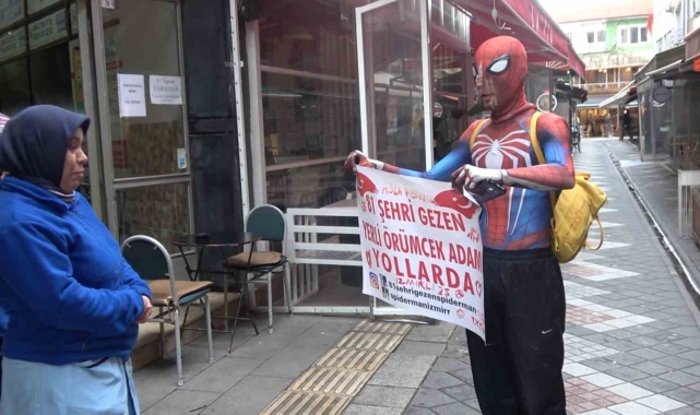 Yerli örümcek adamın 17. durağı Yalova oldu