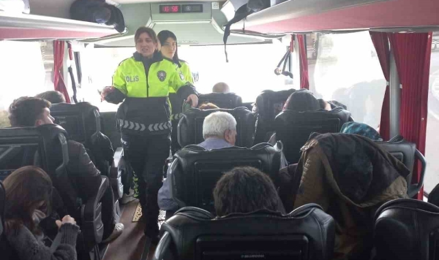 Aksaray'da "Kemerin Seni Hem Koltuğa Hem de Hayata Bağlar" uygulaması