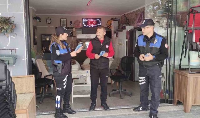 Alanya'da ikinci el eşya satıcılarına 'suç eşyasını satın alma' bilgilendirmesi