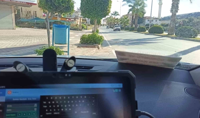 Alanya'da jandarmadan radarlı trafik denetimi