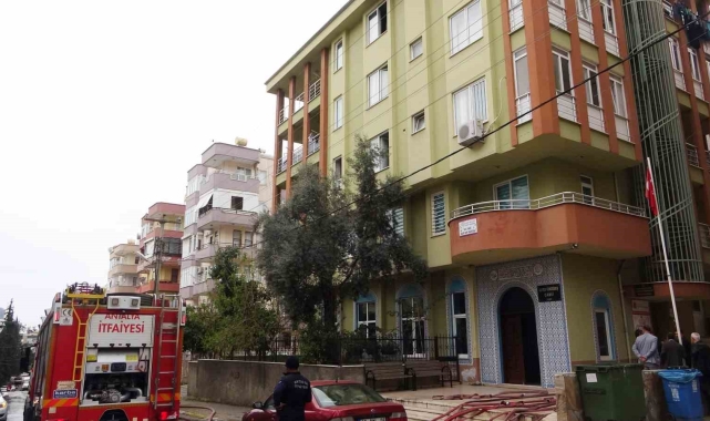 Alanya'da Kur'an Kursu lojmanında yangın
