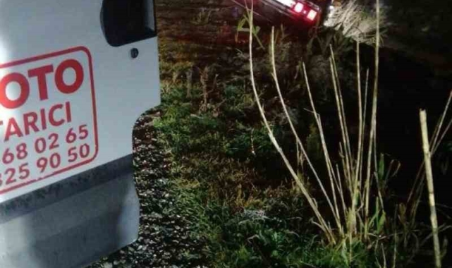 Alkollü sürücü otomobili ile dereye düştü