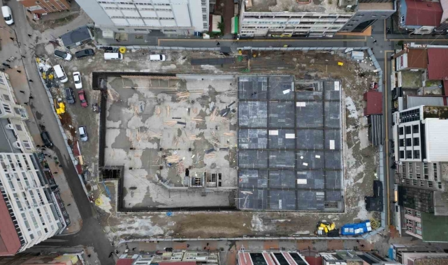 Anakent Otopark ve Meydan inşaatının yüzde 70'i tamamlandı