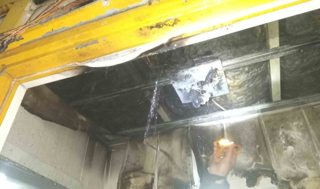 Antakya'da konteyner yangını