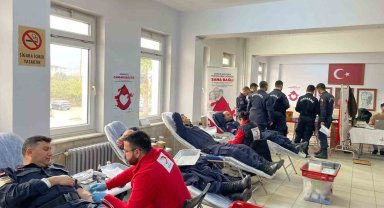 Aydın jandarmasından Kızılay'a kan bağışı