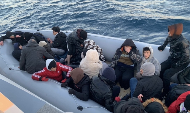 Ayvacık açıklarında 70 kaçak göçmen kurtarıldı