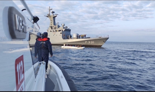 Ayvacık açıklarında 71'i çocuk 167 kaçak göçmen yakalandı