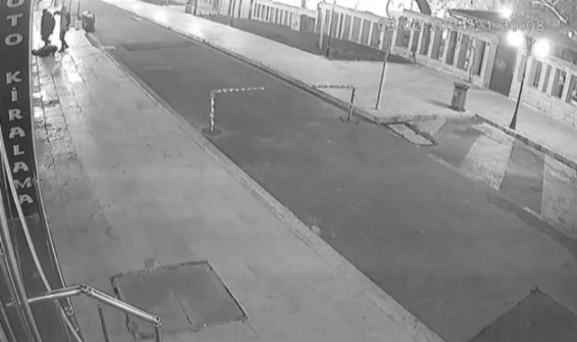 Bekçinin Kırşehir'de, yaralandığı ve silahların çekildiği anın güvenlik kamera kayıtları çıktı