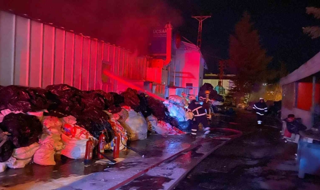 Bilecik'te fabrika yangını