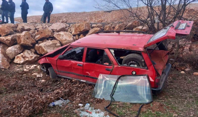 Bilecik'te seyir halinde kontrolden çıkan araç şarampole uçtu, sürücüsü yaralandı