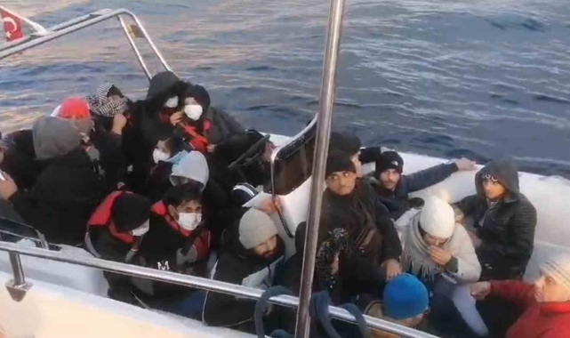Bodrum'da 57 düzensiz göçmen yakalandı