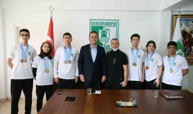 Bodrumsporlu milli sporcular, 8'i altın 14 madalyayla yuvaya döndü