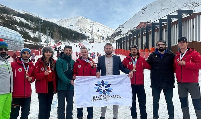 Buza altın harflerle ETÜ yazıldı