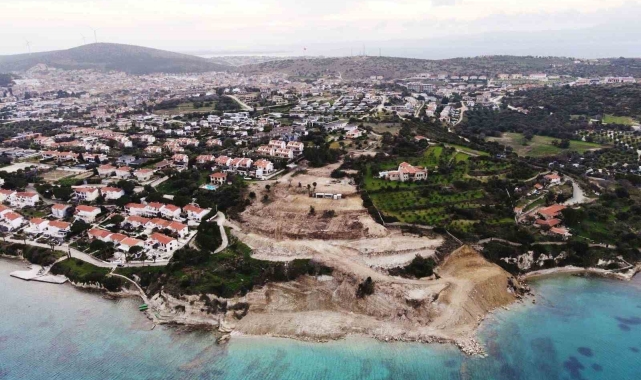 Çeşme Ayayorgi Koyu'nda hazine arazisinde kaçak inşaat