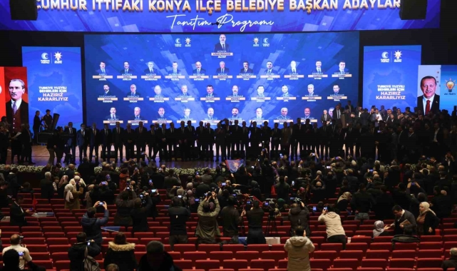Cumhur İttifakı'nın Konya İlçe Belediye Başkan adayları tanıtıldı