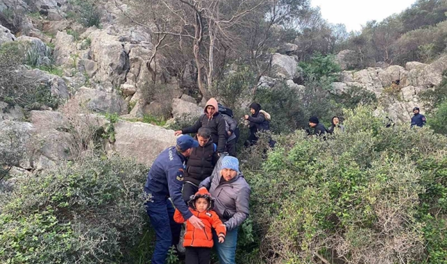 Datça Armutlu Koyunda 21 düzensiz göçmen yakalandı