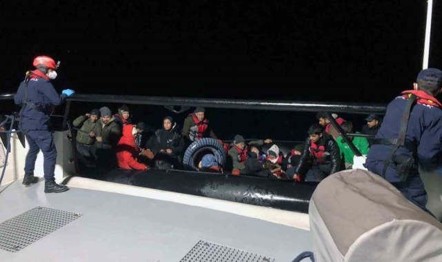 Datça'da 31 düzensiz göçmen yakalandı