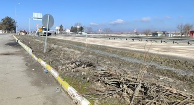 Dökülen küspe yolu kayganlaştırdı