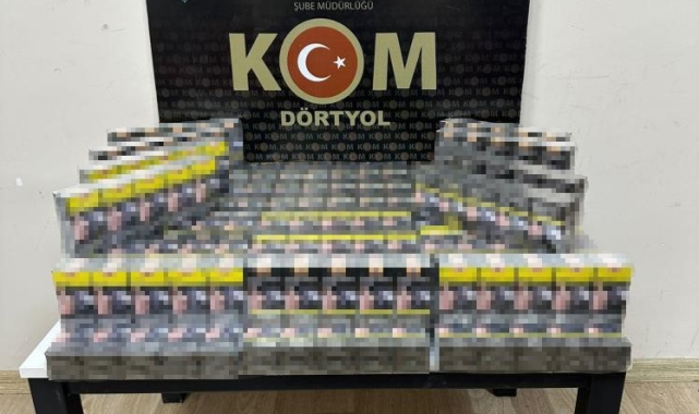 Dörtyol'da 680 paket gümrük kaçağı sigara ele geçirildi