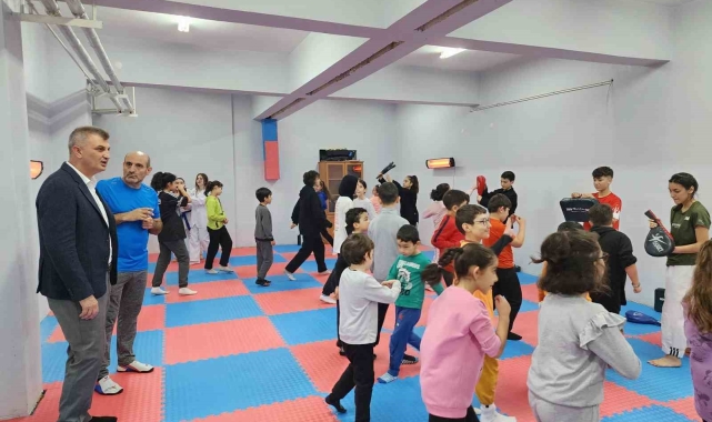 Düzağaç Kültür Merkezi'nde tekvando dersleri başladı