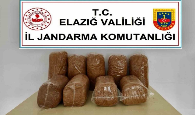 Elazığ'da 45 kilo kaçak tütün ele geçirildi
