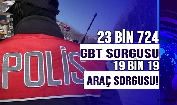 EMNİYETTEN BİR AYLIK ASAYİŞ RAPORU