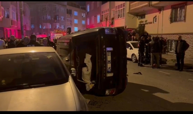 Gaziosmanpaşa'da kontrolden çıkan araç 6 otomobile çarptı