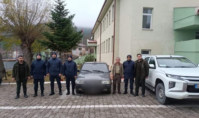 Gece avı yapan şahısların otomobiline el konuldu