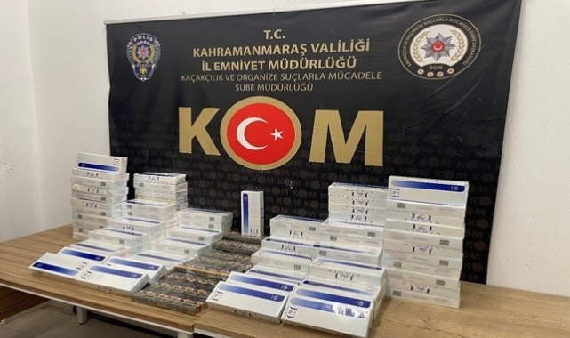 Gümrük kaçağı sigara ve telefon ele geçirildi