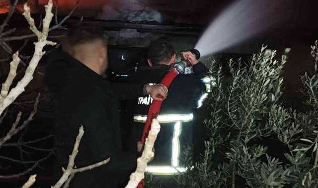 Hassa'da ev yangını söndürüldü