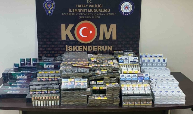 Hatay&#039;da 2 bin 50 paket kaçak sigara ele geçirildi